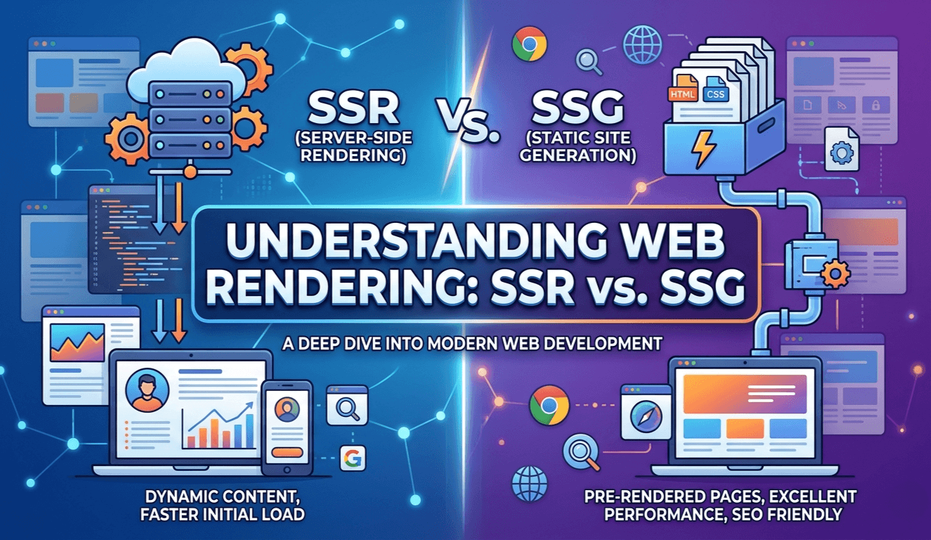 Understanding Web Rendering: SSR vs. SSG