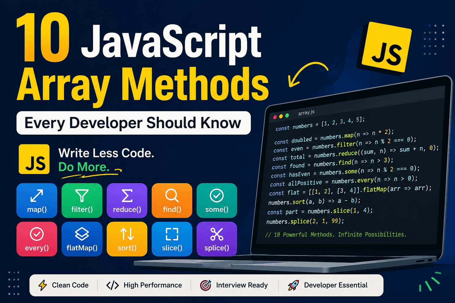 10 JavaScript Array Methods Every Developer Should Know