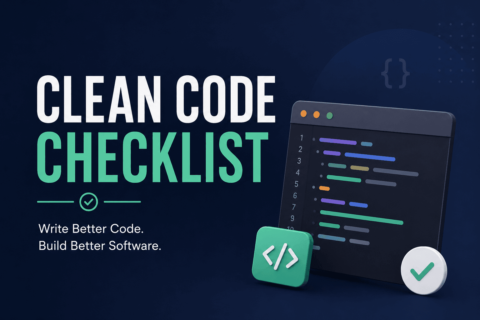 Clean Code Checklist: Maintainable ও প্রফেশনাল কোডের গাইড