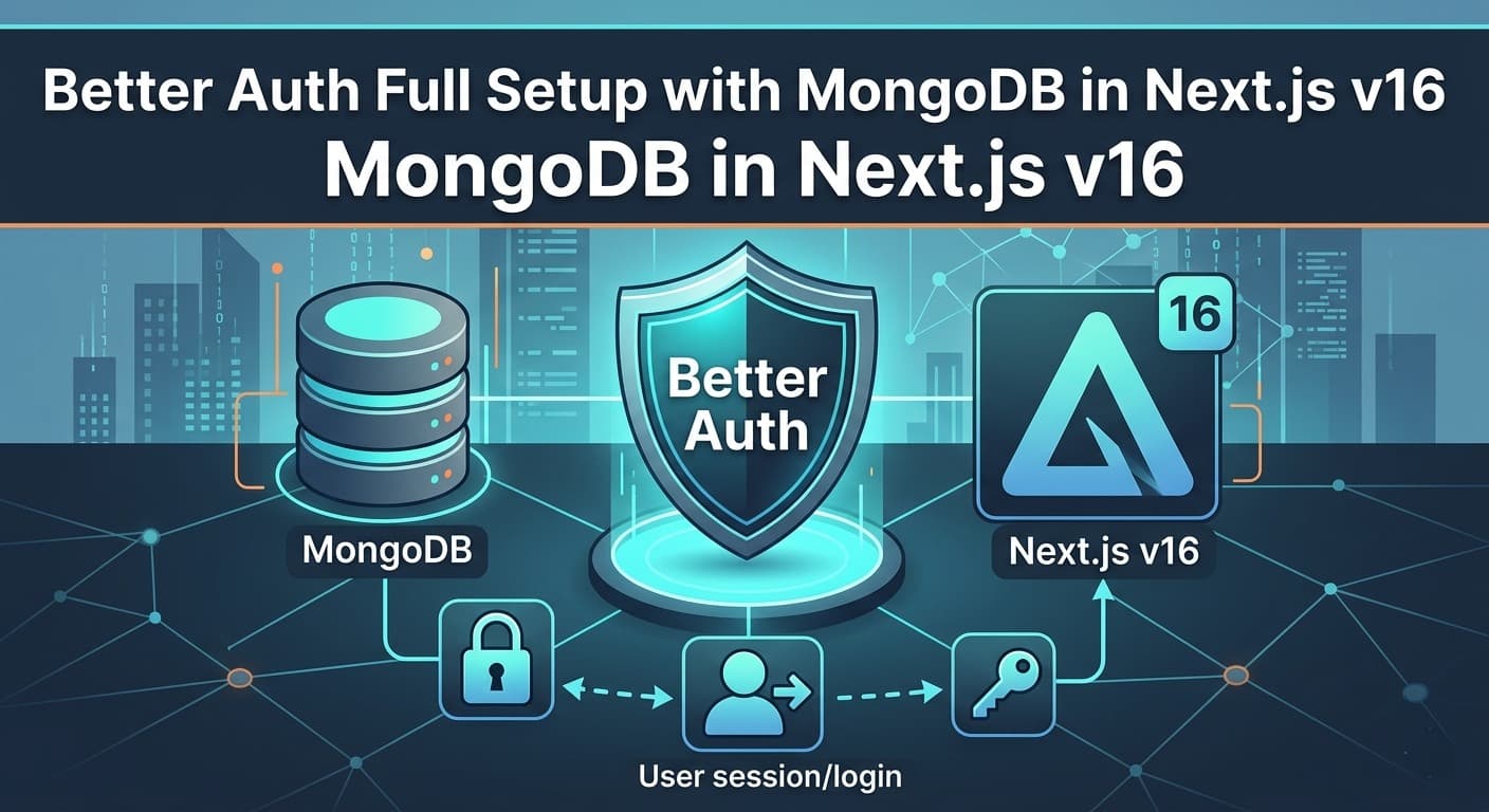 Better Auth দিয়ে NextJS এ MongoDB Authentication Setup করার সম্পূর্ণ গাইড