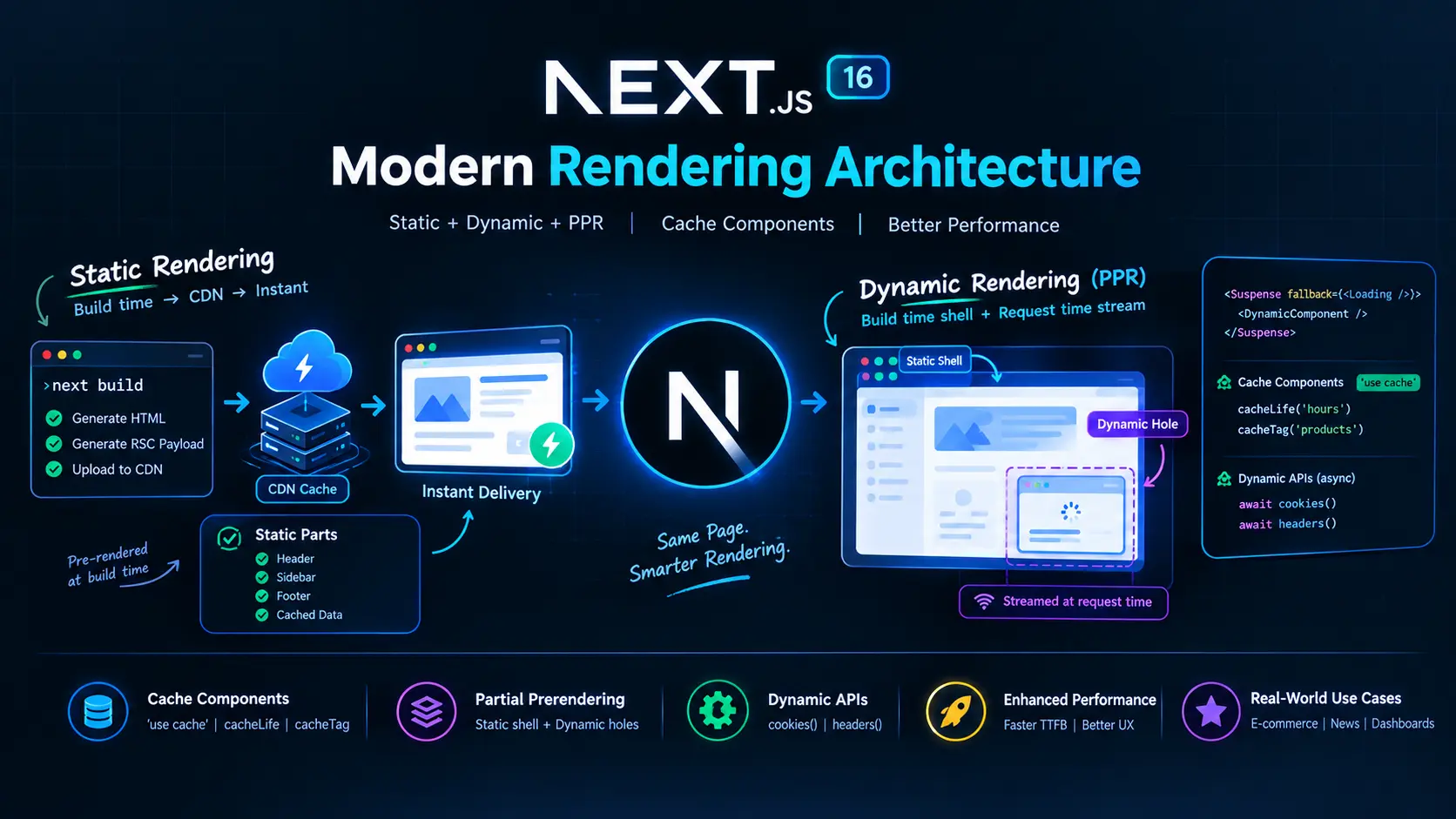 Static vs Dynamic Rendering: Next.js 16 সম্পূর্ণ বাংলা গাইড